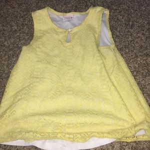 yellow tank top